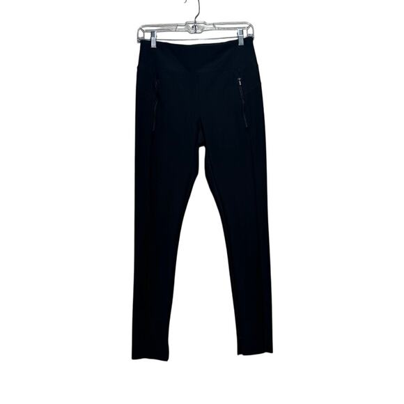Athleta Pants - Athleta Stellar Tight Leggings Size Small Black Zip Pockets Trouser Style